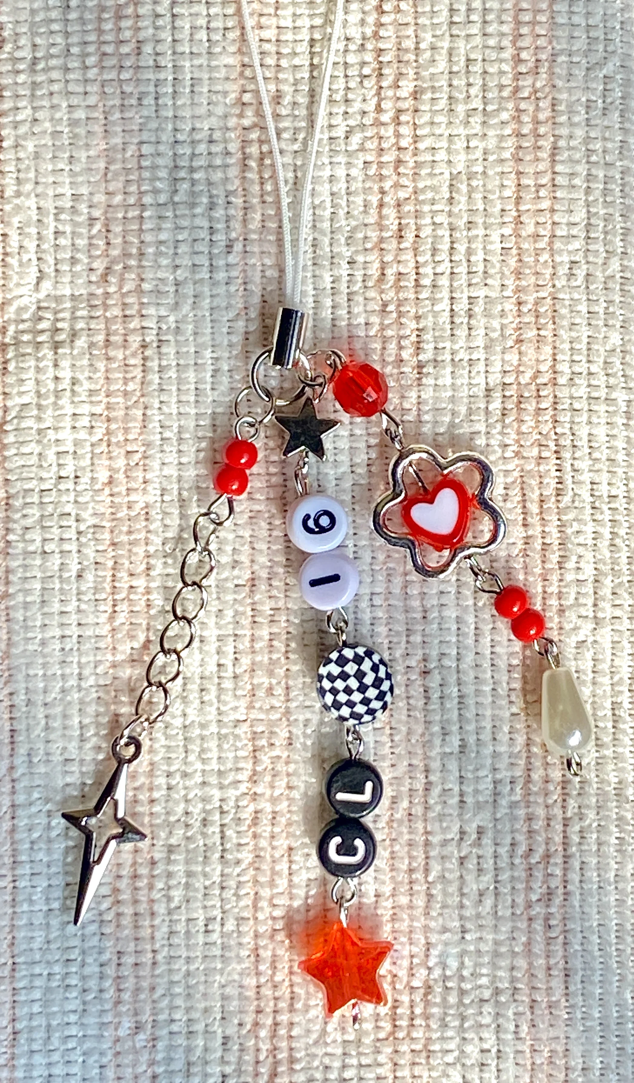Handmade F1 Mobile Phone & Bag Charms Star Accessories Keychain
