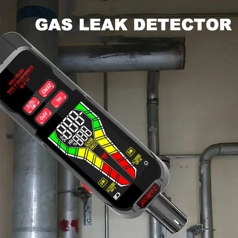 Détecteur de fuite de gaz portable, alarme, détecteur de gaz combustible,  CO2, inflammable, testeur d'analyse de méthane dcLaf, alarme visuelle  audible - AliExpress