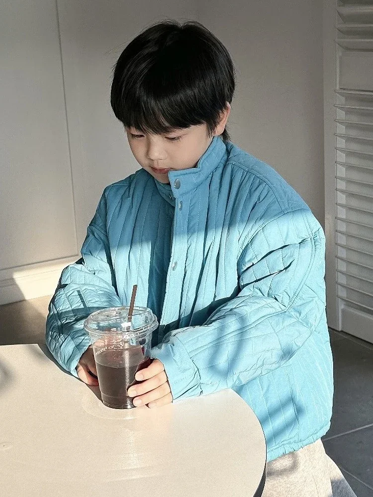 Boys' Girls Thickened Cotton Clothes Children's Autumn And Winter Coat Outerwear Children's Coat Parkas Jackets For Children