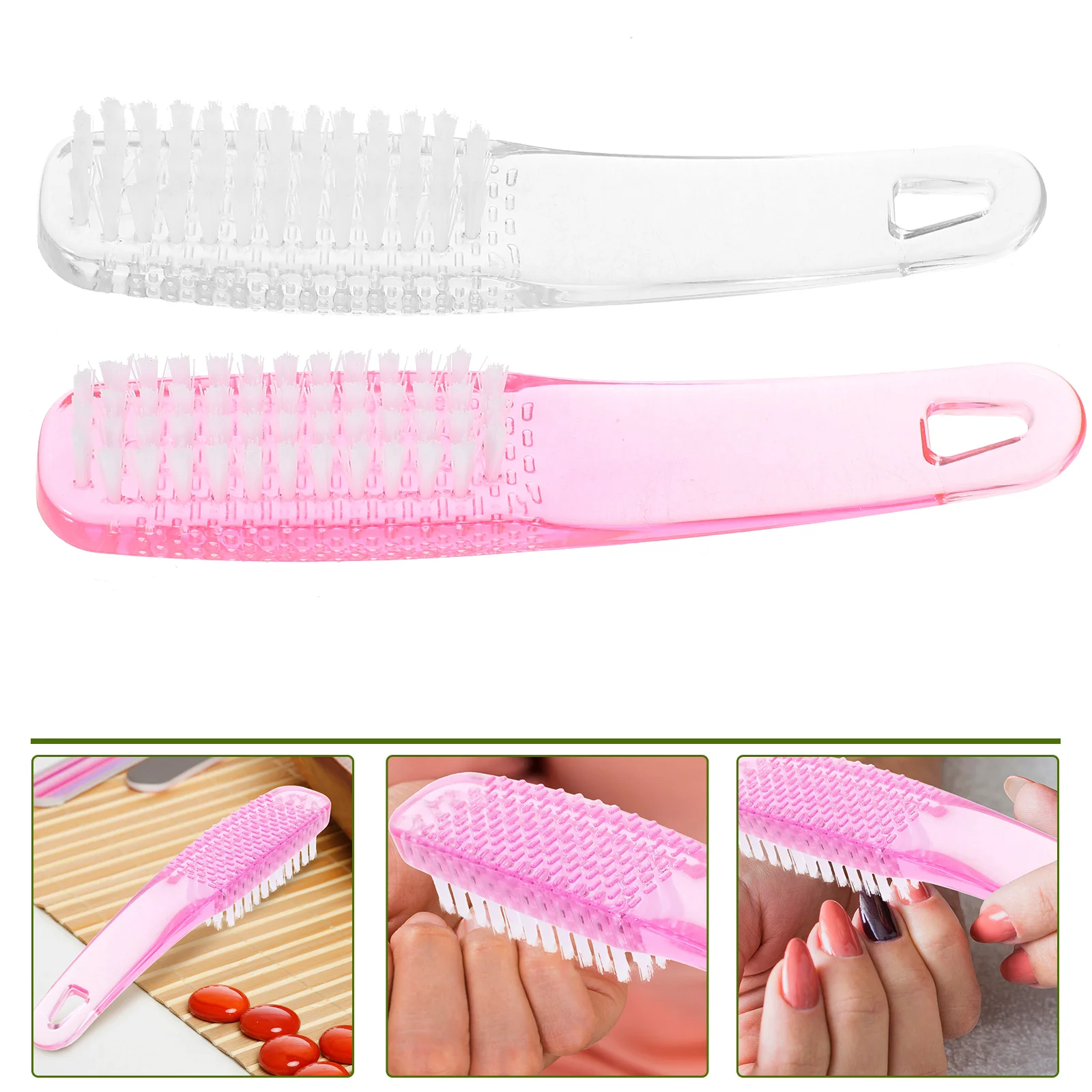 

2pcs Nail Handle Grip Nail Dust Manicure Nail Cleaning