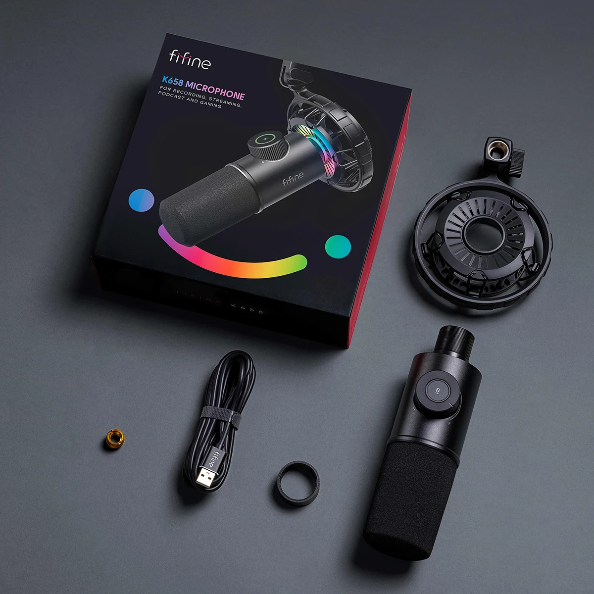 配信機器・PA機器・レコーディング機器 FIFINE K658 楽天市場】【公式ブランド・1年保証】 ダイナミックマイク