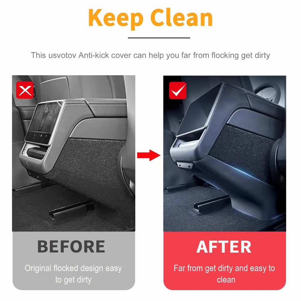 Rear Center Console Anti-Kick and Scratch-Proof Pad
