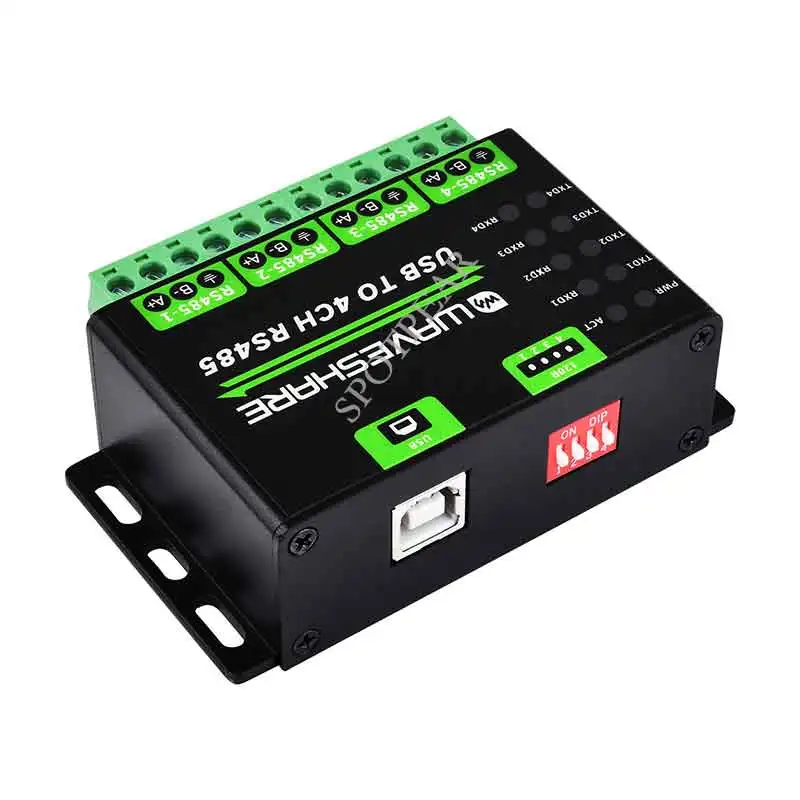 산업용 USB TO 4Ch RS485 변환기 다중 보호 회로 다중 시스템 지원
