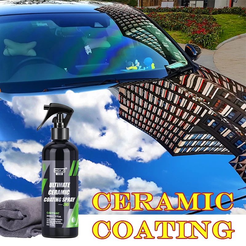 S6 Nano Ceramic Car Coating Quick Detail Spray-Extend Protection of Waxes Sealants Coatings Quick Waterless Paint Care HGKJ meguiars scratchx