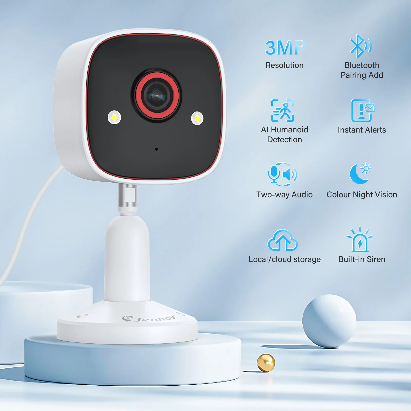 2K Indoor WiFi Home Security Camera 2