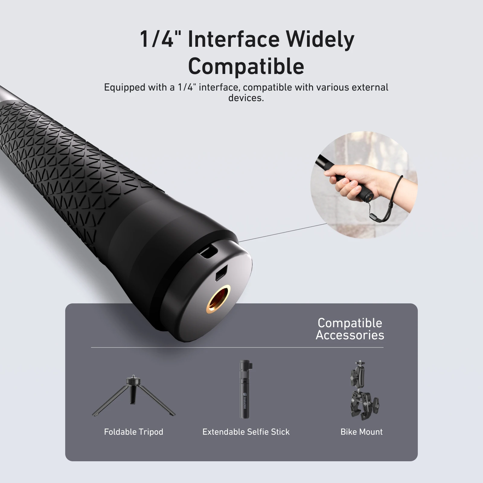 TELESIN Bâton Selfie 90/120/150cm pour GoPro Insta360 DJI