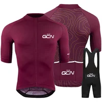 New 2024 Raudax GCN Cycling Jersey Set Men's Cycling Clothing Road Bike Shirts Suit Bicycle Bib Shorts MTB Wear Maillot Culotte 2