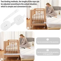 Connecteur de lit, sangle de matelas, feuille de ceinture, fixation pour bébé, support de attaches, cordes de pont de berceau, sangles à double connexion, Fixation des jumeaux 2