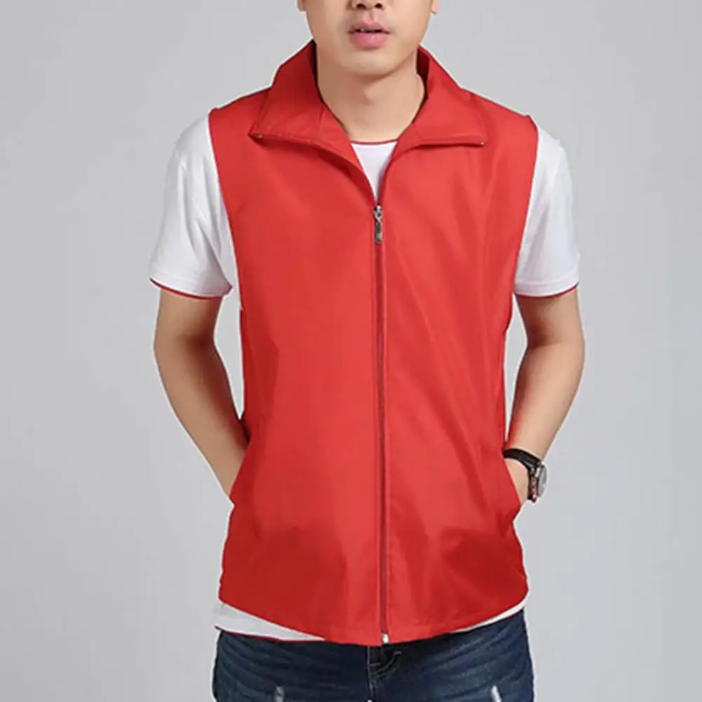 Reflective Safety Vest Cooling Vest Fisherman Vest Unisex Waistcoat Sleeveless Thin Breathable Event Volunteer Work Outdoor