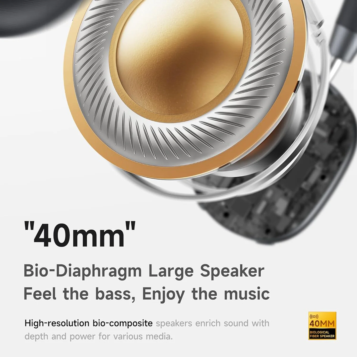 B36 Bluetooth 5.3 Hi-Res Audio Noise Cancelling Over-Ear Headphones With Mic, Deep Bass Low Latency Gaming Headset, USB-C Fast Charging_voghion.com