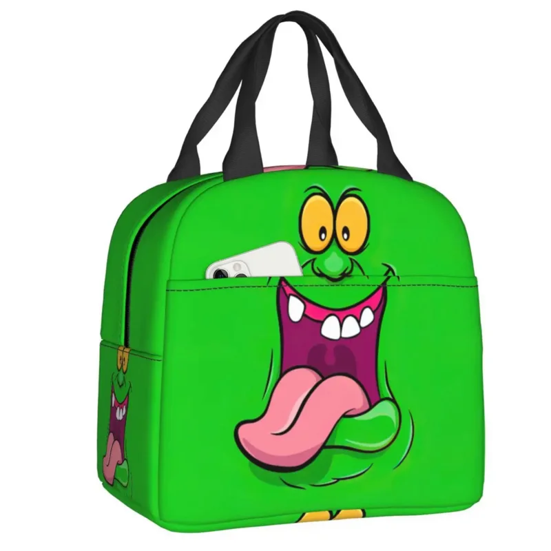 

Ghostbusters Slimer Insulated Lunch Bag for Camping Travel Resuable Thermal Cooler Bento Box Women Children