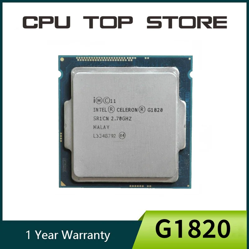 Used Intel Celeron G1820 2.7GHz 2M Cache Dual-Core CPU Processor SR1CN ...