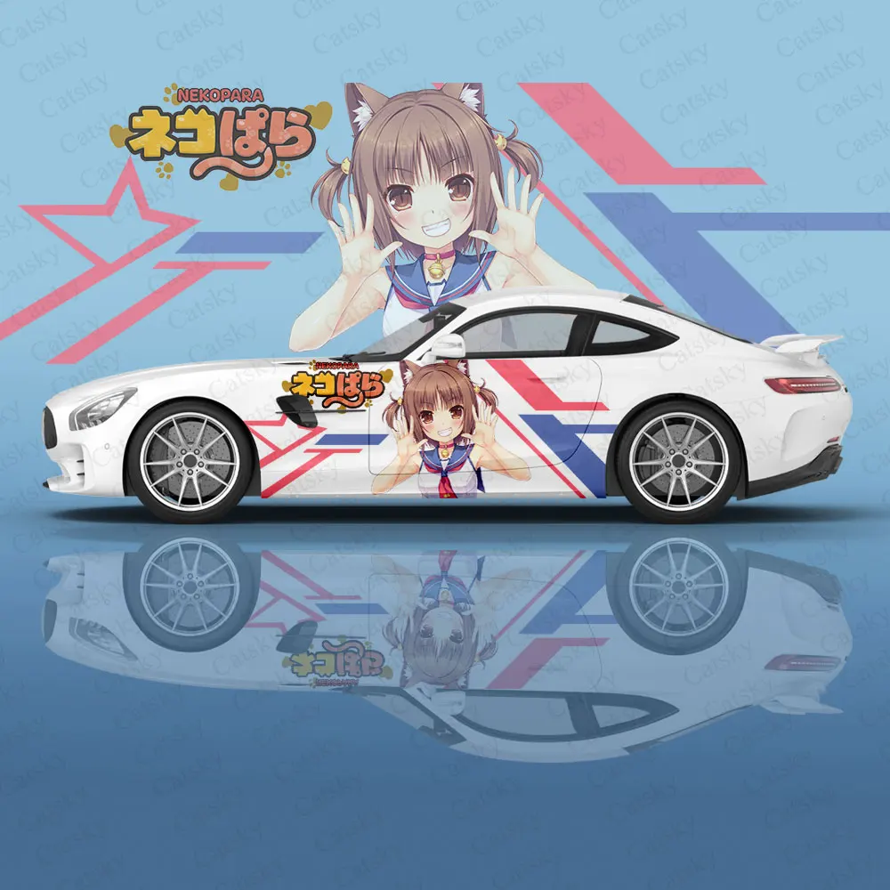 

Custom Anime Girl Azuki (Neko Para) Car Body Vinyl Stickers Auto Accessories Side Film Decal Body Sticker SUV Decoration Pattern