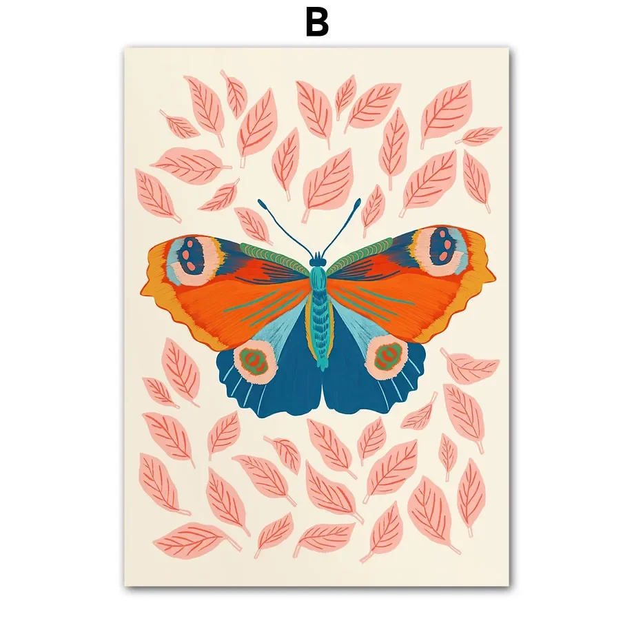 Farfalla coccinella libellula api Wall Art Canvas Painting Nordic poster e  stampa immagini a parete per soggiorno decorazione della casa - AliExpress, image size:920x920