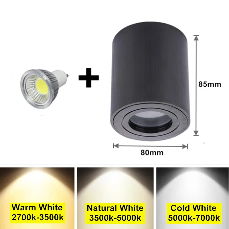 Dimmable 9W 12W 15W Surface Mounted Angle adjustable LED Downlight with