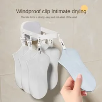 Folding Hanger Punch-Free Household Hanger Clothes Drying Wall Hanging Bathroom Indoor Balcony Sock 2