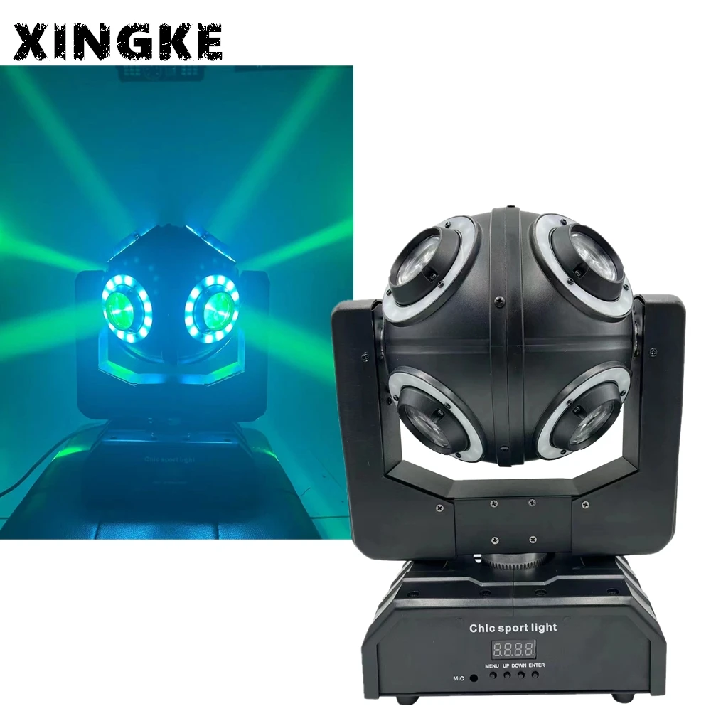 

1 шт./партия, светодиодный диско-шар, 8 х10 Вт