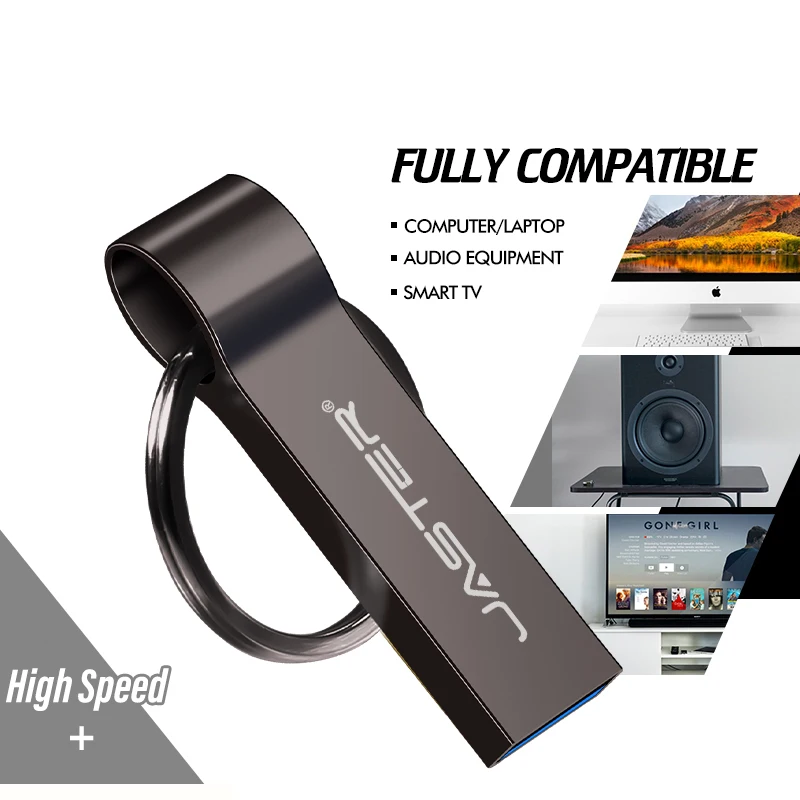 자스터 메탈 USB 플래시 드라이브 4GB 8GB 16GB 32GB 방수 클레 USB 펜 드라이브 64GB 128GB 비즈니스 선물 무료 로고 인쇄 웨딩