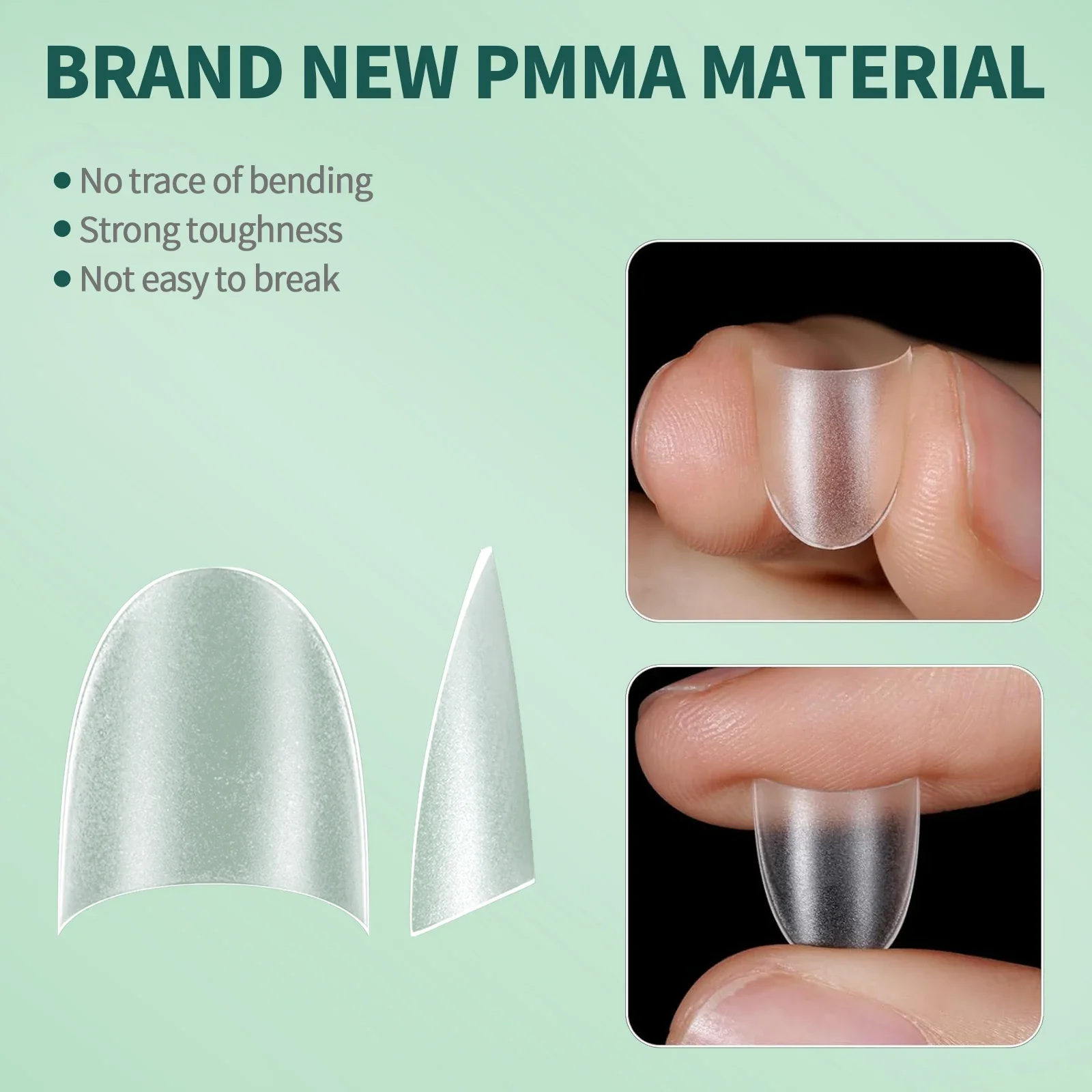 Fake Nails 150pcs Half Cover Short Full Cover 15 Sizes for Nail Extension No C Curve False Nails Art Home DIY Salon