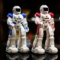 Intelligent Early Education Robot Mechanical Warfare Police Electric Singing Infrared Sensing Toys Remote Control Children's Toy 1