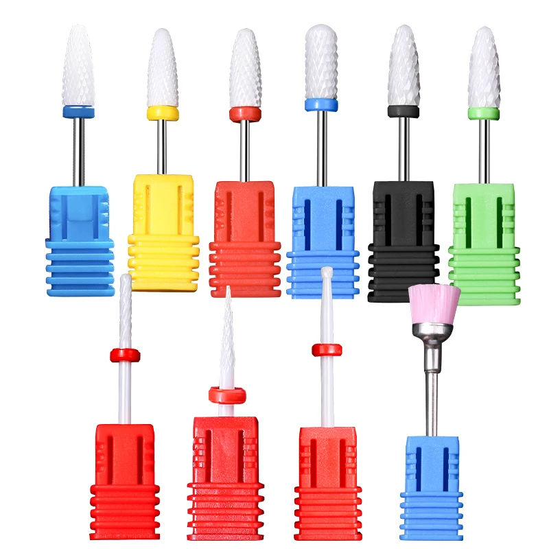 Professional Ceramic Nail Drill Bits Set