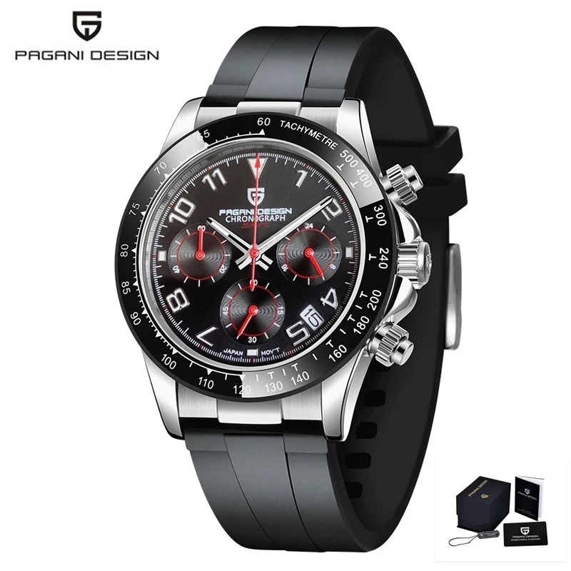 PAGANI  2022 New Top Brand Quartz Watch Sapphire Waterproof Clock Men's Sports Time Code Watch Luxury geneva watch 2022 schedule this calendar plan this self discipline clock in this time management 365 day efficiency manual