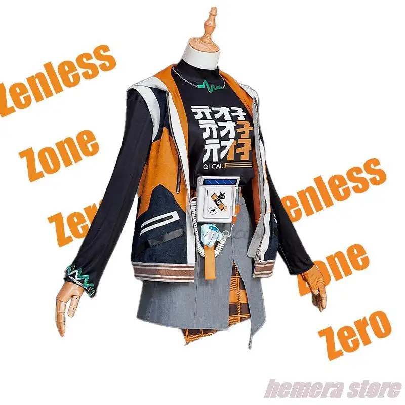 

Game Zenless Zone Zero Belle Cosplay Costume Cos Game Anime Party Uniform Hallowen Play Clothes Clothing Dark Blue Wig