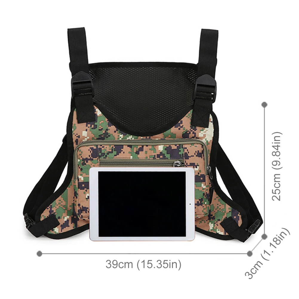 Fashion Sport Backpack Adjustable Strap Streetwear Chest Bag Large Capacity Travel Vest Backpack for Running Travel 6