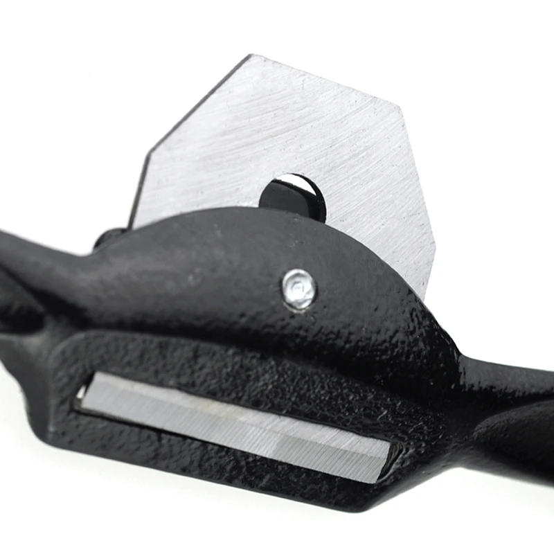 9" Adjustable Plane Spokeshave Woodworking Hand Planer Trimming Hand Tools Wood Cutting Edge Chisel with Screw/Blade