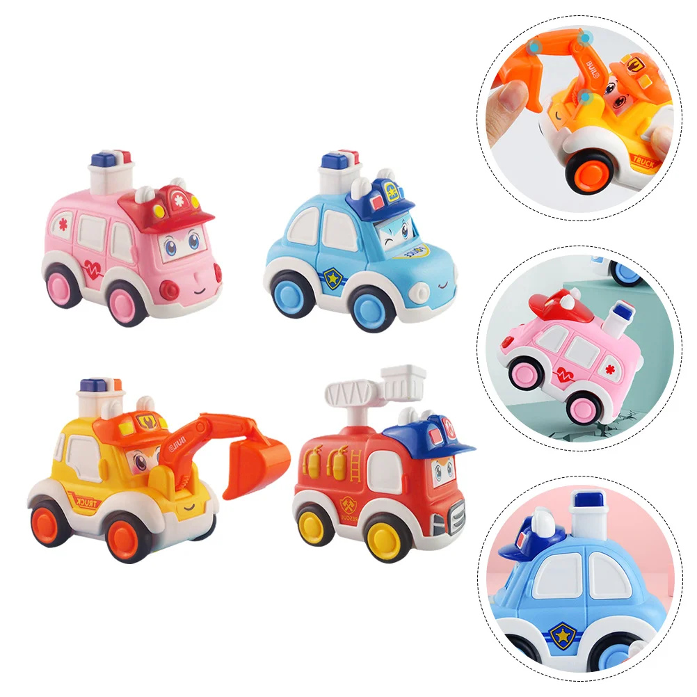 

4 Pcs Toy Car Kids Toys for Boys Children's Games Cars Model Toddlers Birthday Gifts Taste
