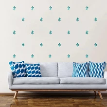 

Cute Cartoon Small Leaves Wall Stickers Removable Vinyl Decals Cute Kids Bedroom Livingroom Decoration Murals Poster HJ0983