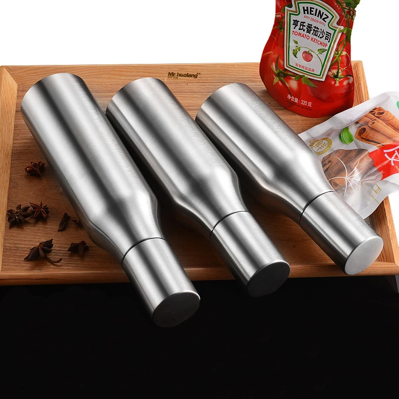 Oil Bottle Storage Pot Seasoning Juice Condiment Bottle Supplies for Stainless Steel