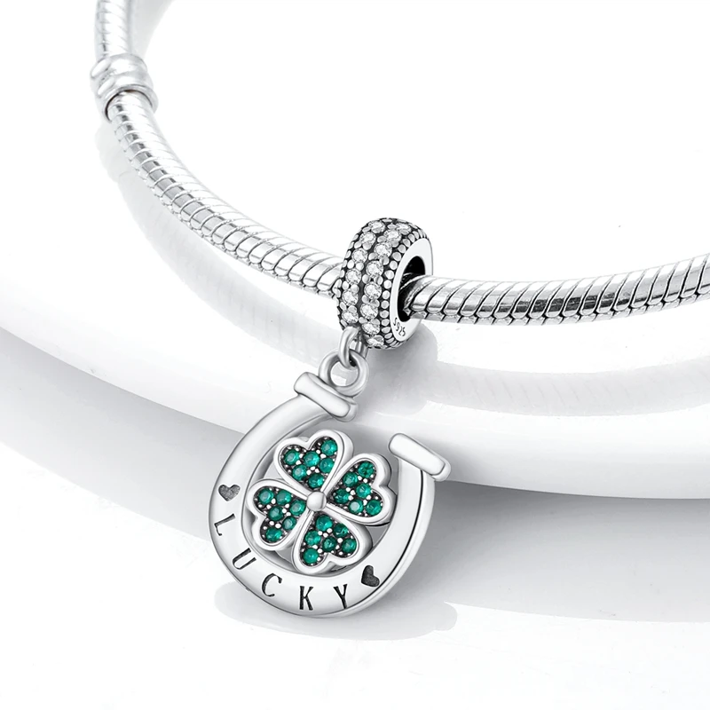 Lucky Clover Silver Charm 2