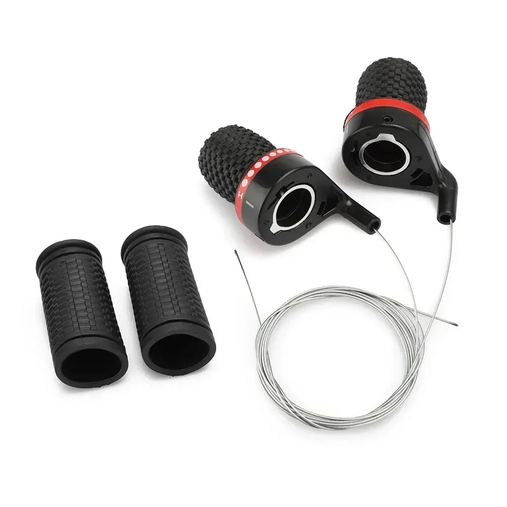 MTB Bicycle Shift Levers Mountain Bike Handlebar Grip Handle Gear Shifter Set For 22.2mm Handlebar Cycling Accessories