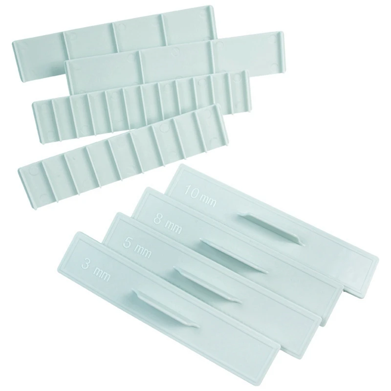 

Cookie Thickness Measuring Tool 8Pcs Pastic Biscuit Cake Mold Butter Measuring Ruler Baking Tool
