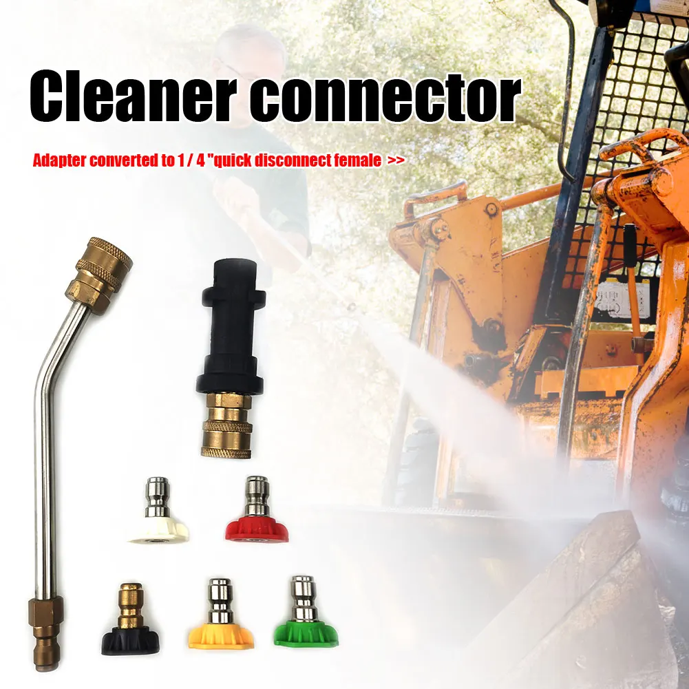 압력 자동차 와셔 어댑터, 빠른 연결 스프레이 노즐 와셔 익스텐션 완드, Karcher K2 K3 K4 K5 K6 K7, 1/4 인치, 1-3 세트