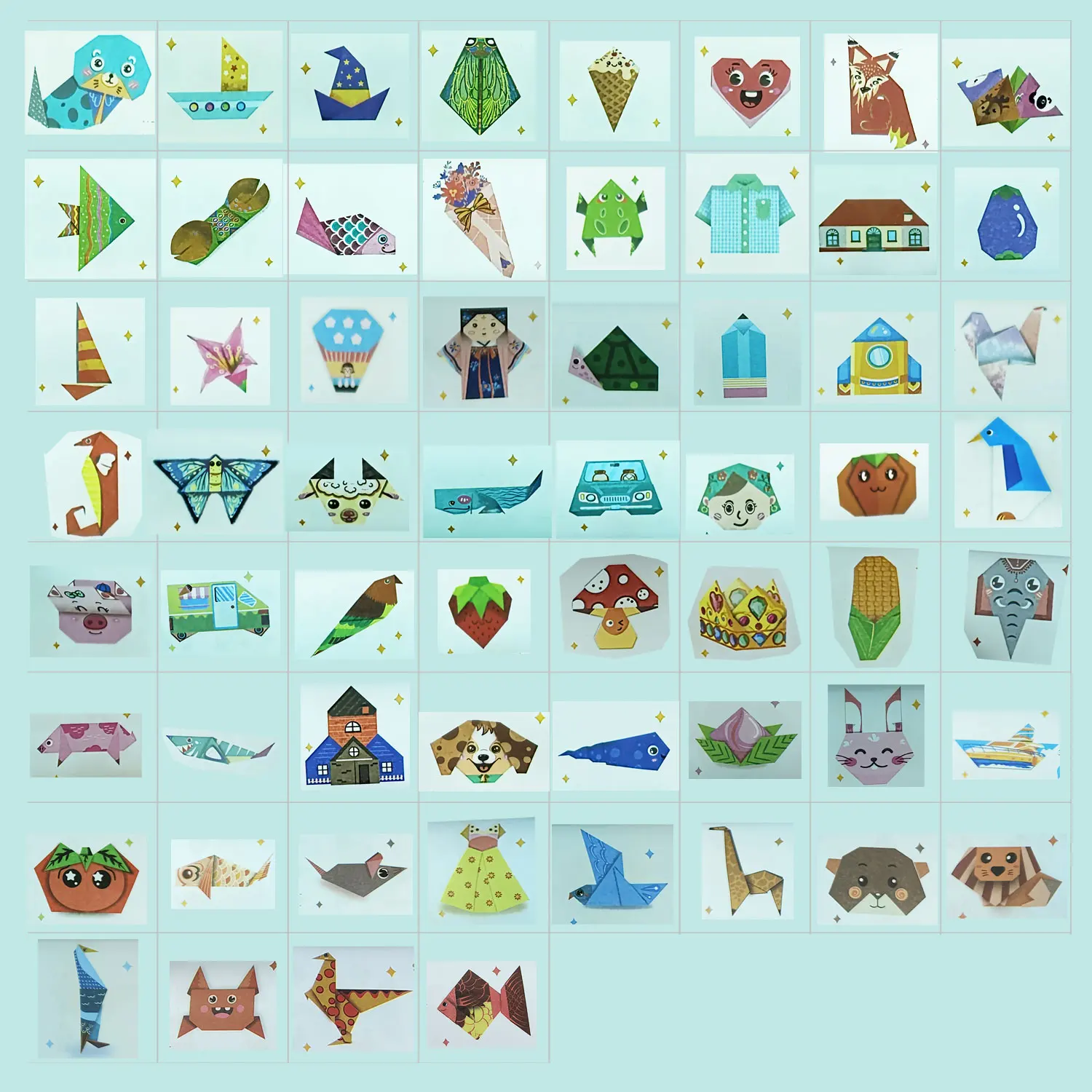 Origami Kit for Kids 60 Projects Double Sided Origami Book for 4+ Girl