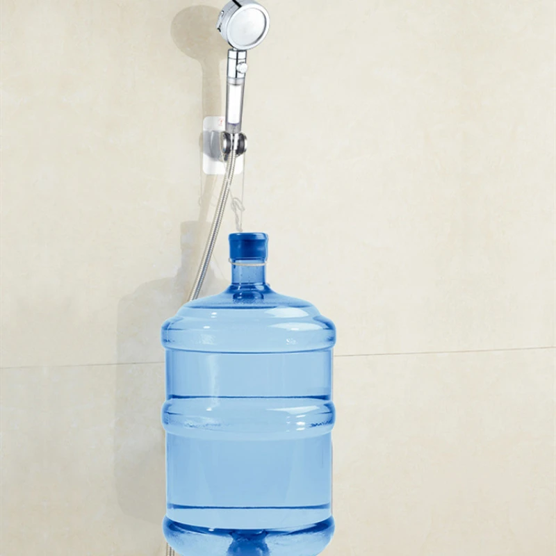 Showerhead holder Useful Adjustable Polished Self-adhesive Handheld Suction Up Drill-free Shower Head Holder Showerhead Rack Punch-free Adjustable