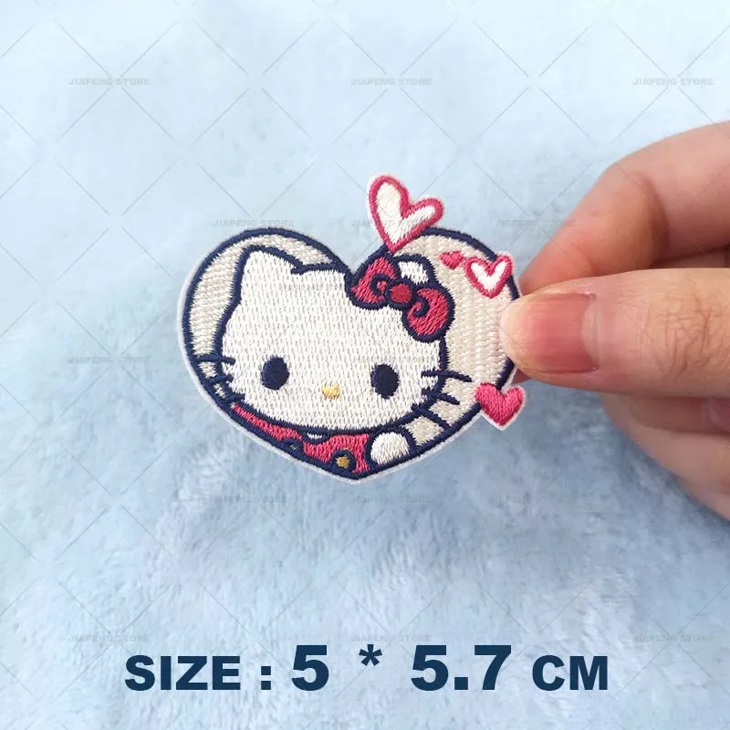 Sanrio Ferro Su Toppe Ricamate Per Vesti Hello Kty Cartoon - Foto 11