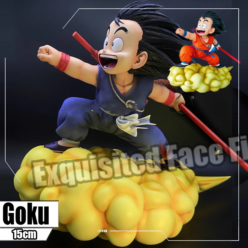 

15cm Dragon Ball Z Kintoun Kids Son Goku Figure Cloud Son Goku figurine Pvc Action Figure Collection Model Toy for Children gift