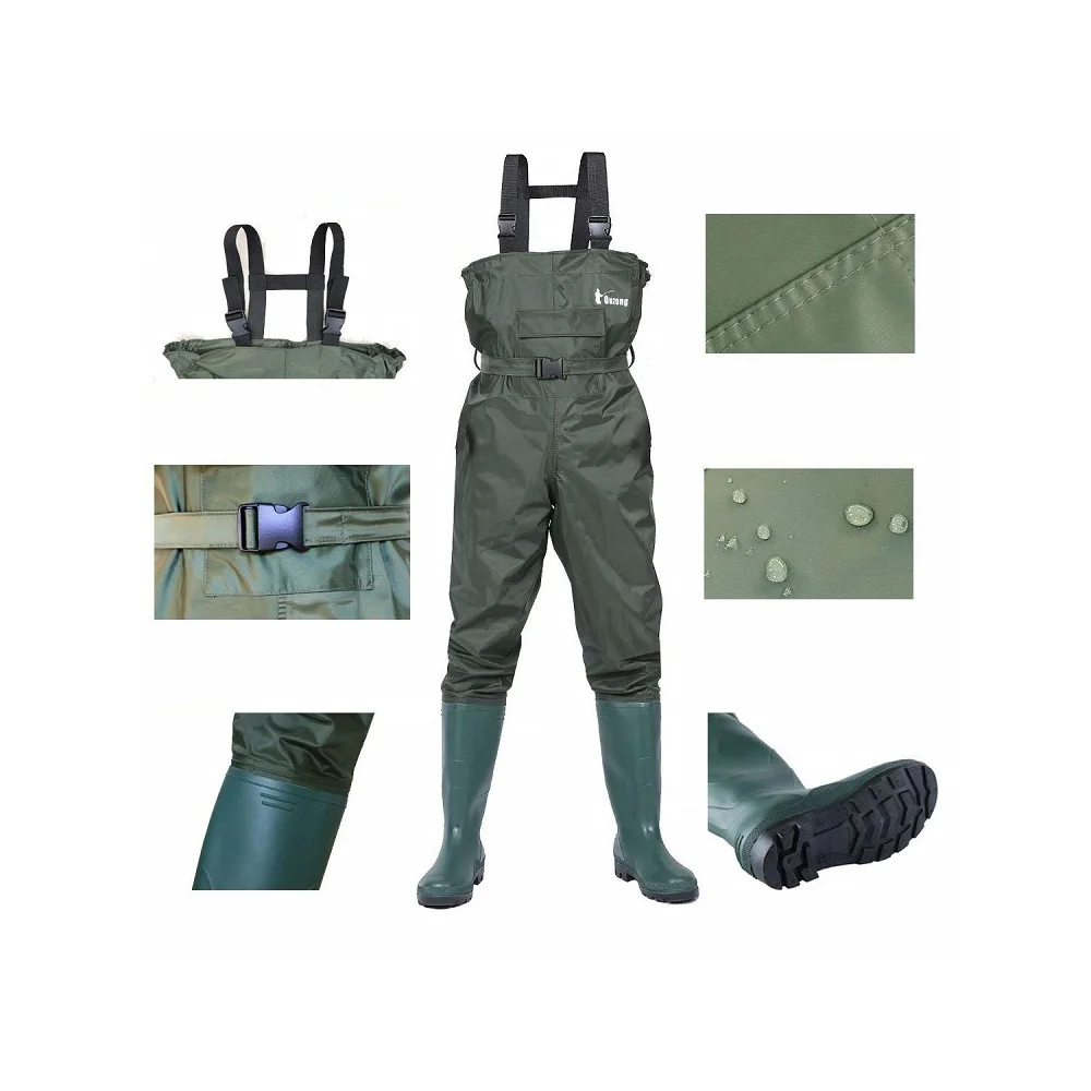 Fly Fishing Boots Chest Waders Shoes Waterproof Wader Breathable Men Pants Rain Suit Goods Winter Rock Accessories Man Water