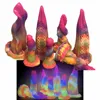 Glow-in-the-dark animal dildo Silicone penis tongue octopus tentacle masturbator anal plug sex toy for men and women Sm flirting 1