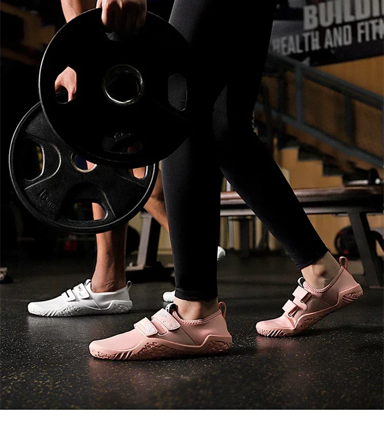 Description Picture 4 of itemDeadlift Shoes Weight Lifting Shoes for Men Women Weightlifting Squat Shoes Fitness Cross-Trainer Barefoot Gym Training Sneakers