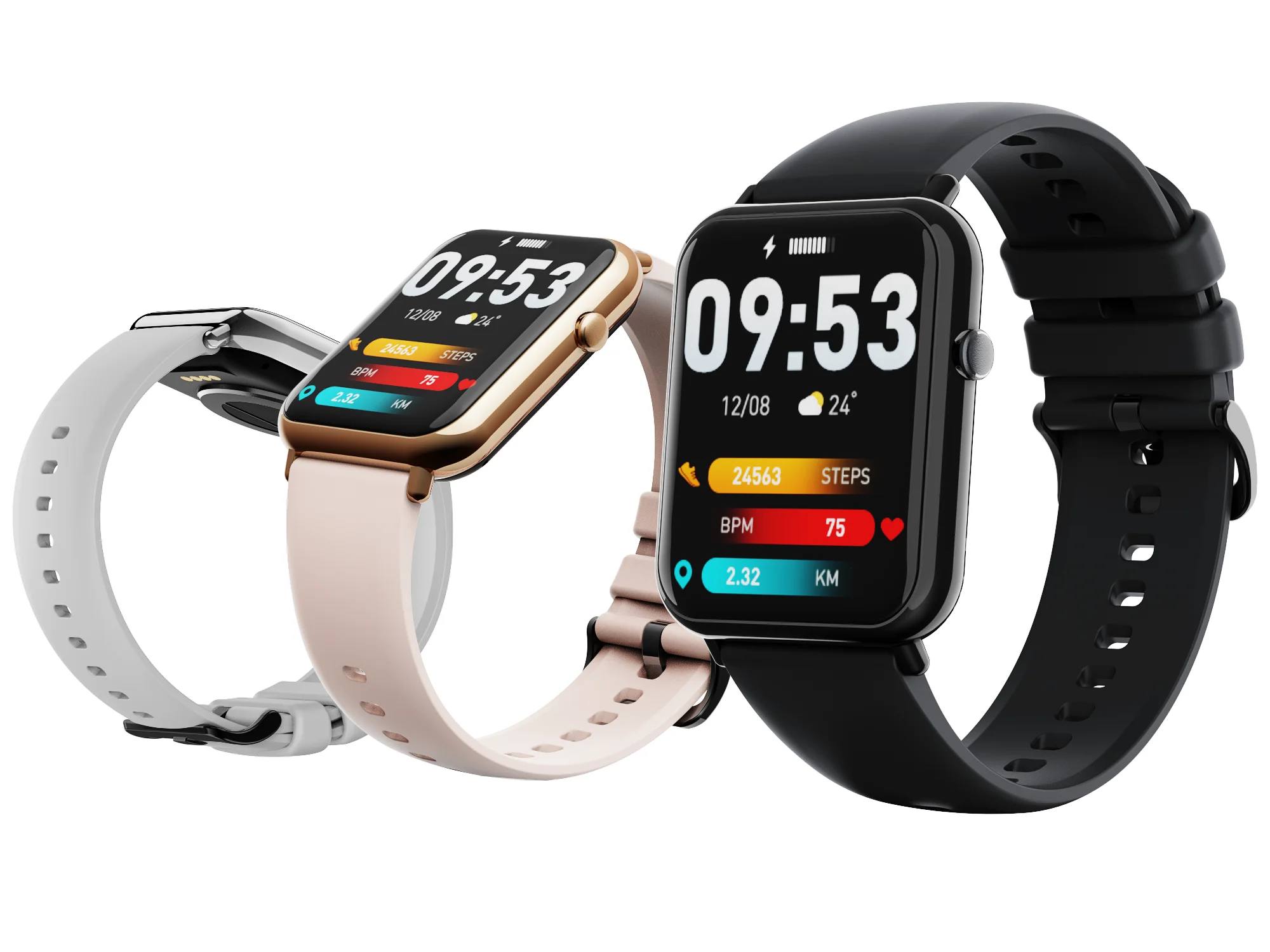 

Luxury 1.7 Inch Smart Watch Q19 PRO Zinc Alloy Plating Blood Pressure Heart Rate Monitor Android IOS Sport Watches for men women