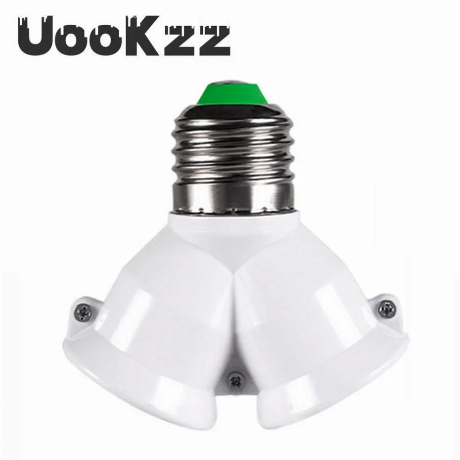 UooKzz 나사 E27 LED 베이스 라이트 램프 전구 소켓, 분배기 어댑터 램프 홀더, E27 소켓 전구 홀더, E27 2-E27