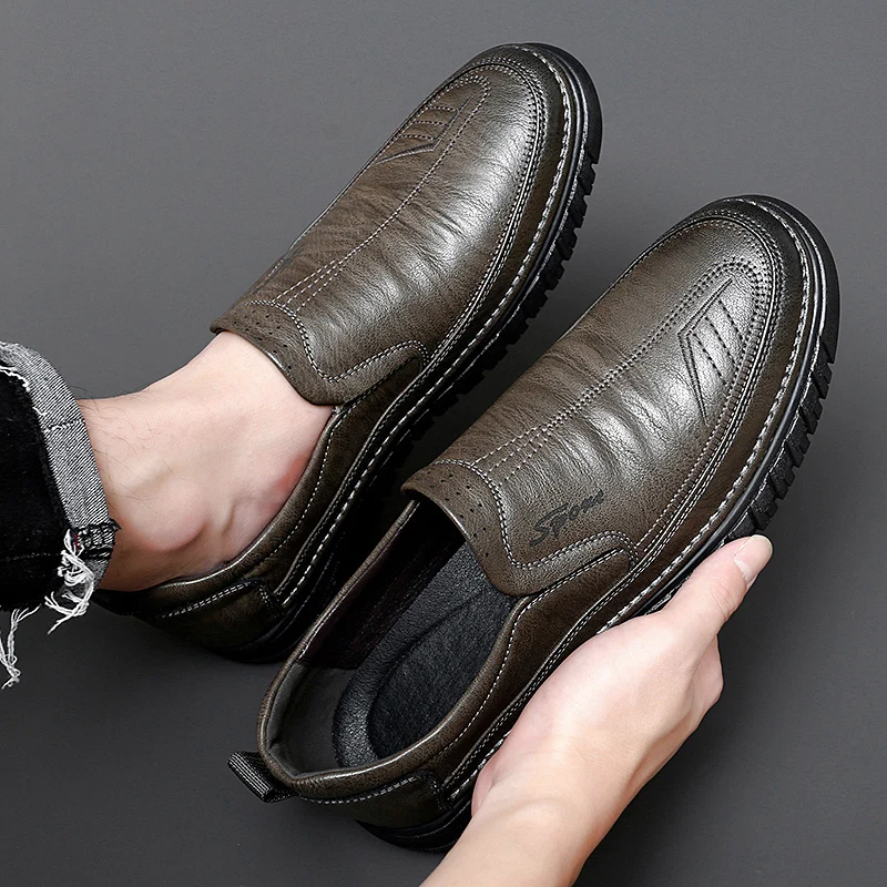 Golden Sapling Fashion Men's Loafers Leather Flats Classics Driving Shoes Platform Footwear Men Casual Formal Business Shoes 4