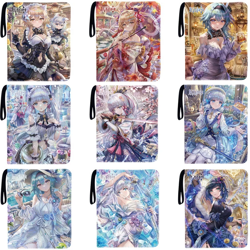900pcs Card Album Book Anime Genshin Impact Collection Card Zipper Game Cards Sunny Starscout Binder Holder Kids Gifts Toys