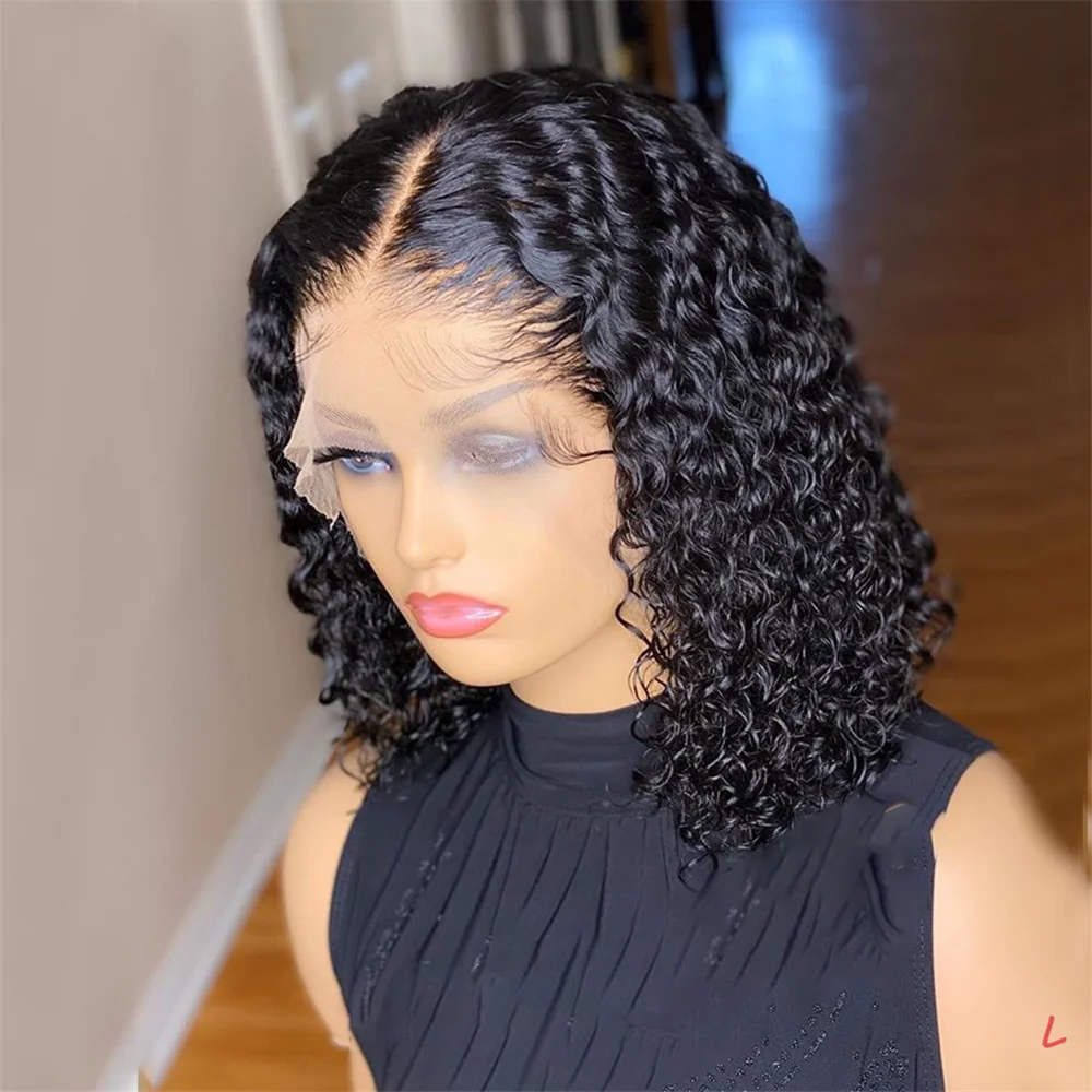 26inch Long Black Kinky Curly Remy Human Hair Silk Base Full Lace Wigs With  4x4 For Women With Babyhair Brazilian Pre Plucked - Jewish Wigs - AliExpress