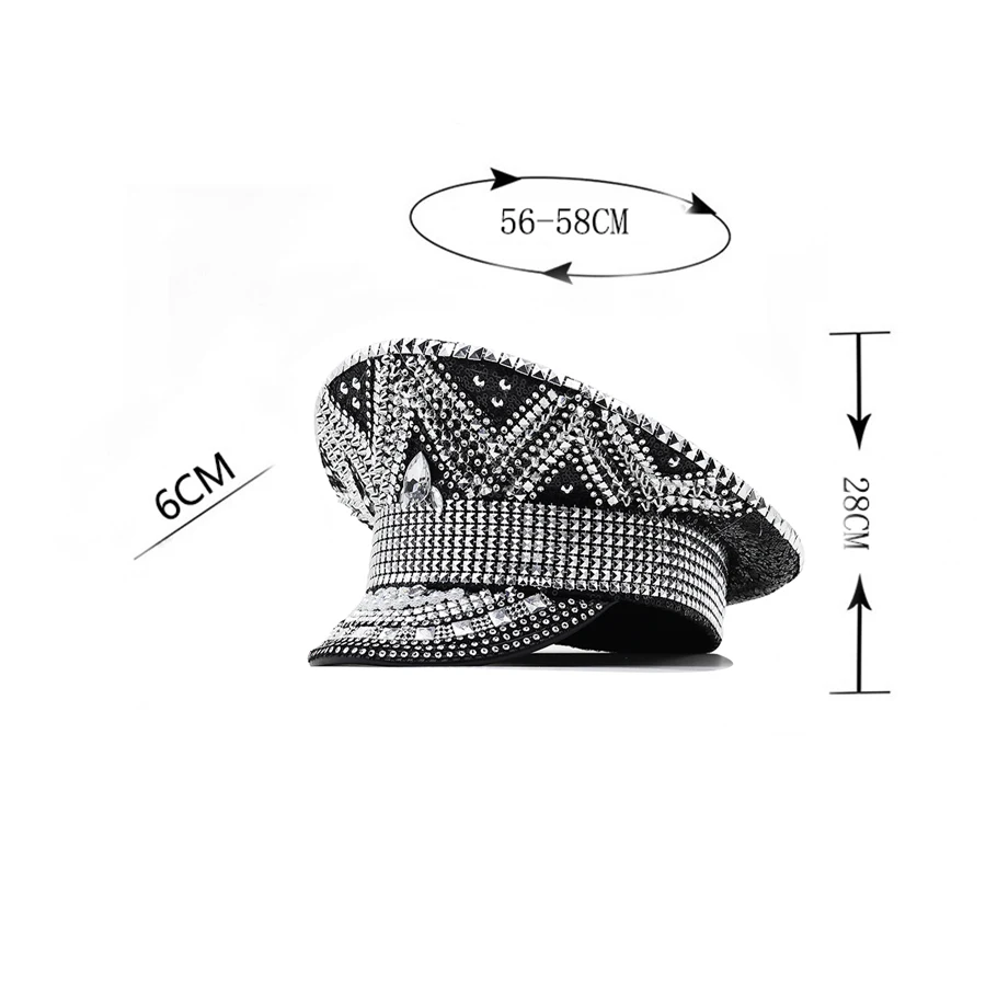 Women Wedding Captain Hat Costume Hat