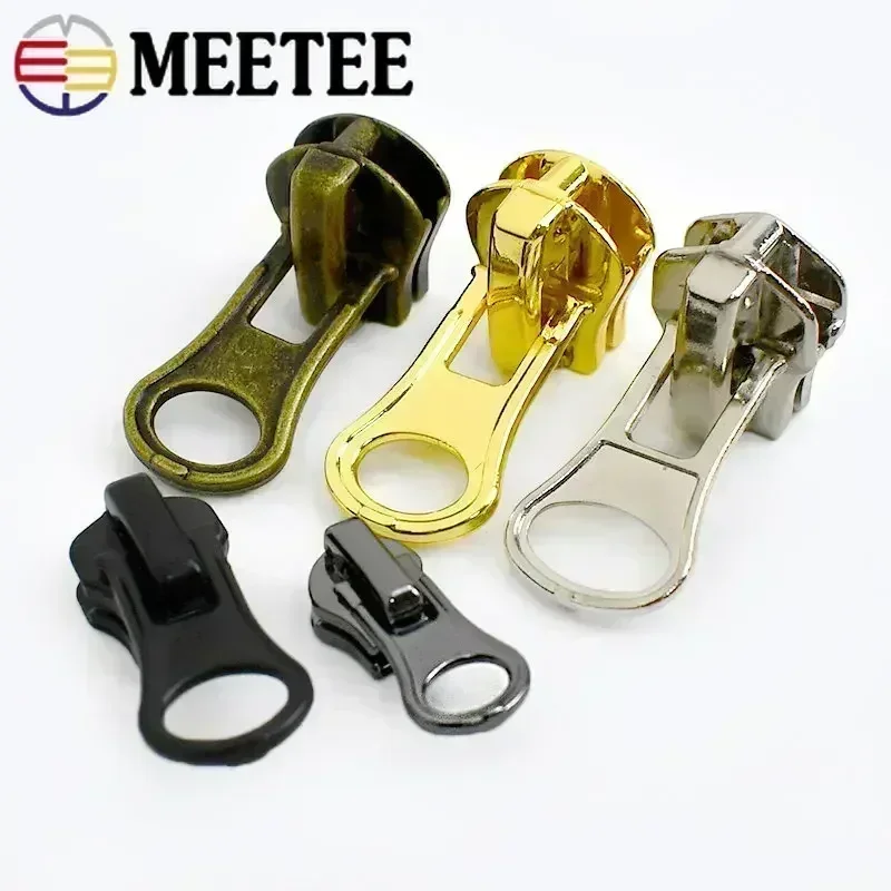 Zipper Sliders For Metal Zippers Bag Zip Puller Head Closure Zips Repair Kit DIY Garment Sewing Accessories 5/10/20Pcs 3# 5# 8#